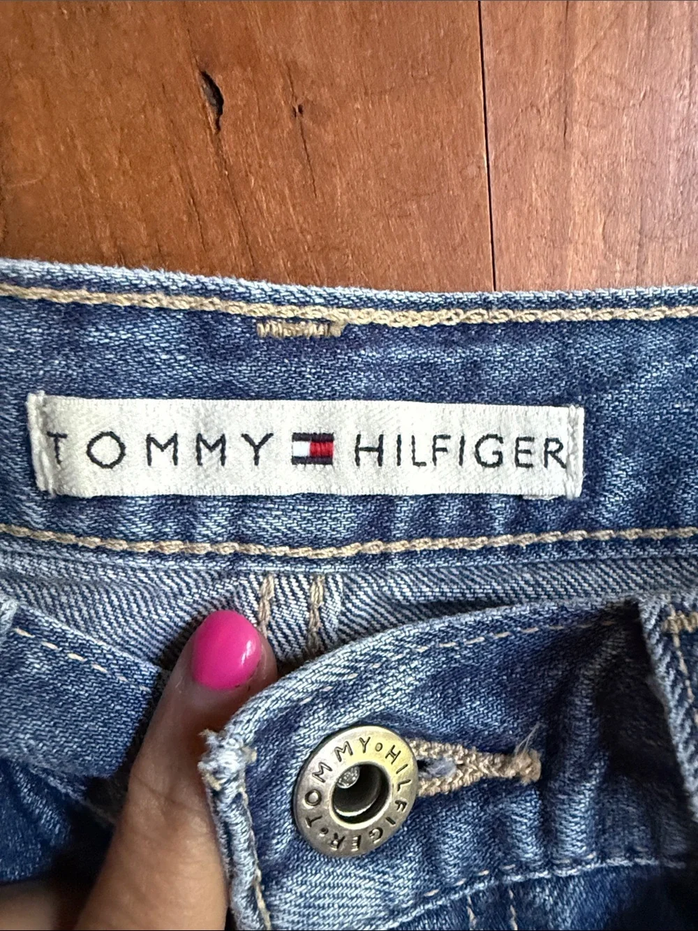 Tommy Hilfiger Blue Denim High-Rise Jean Shorts